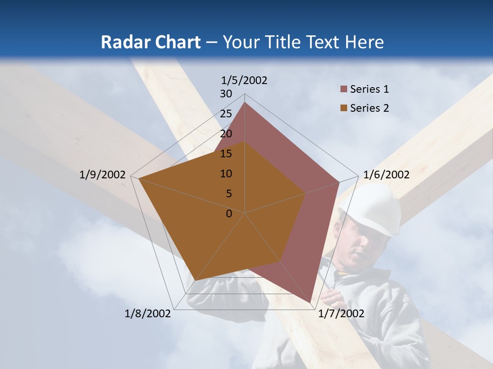 Male Workman Wooden PowerPoint Template