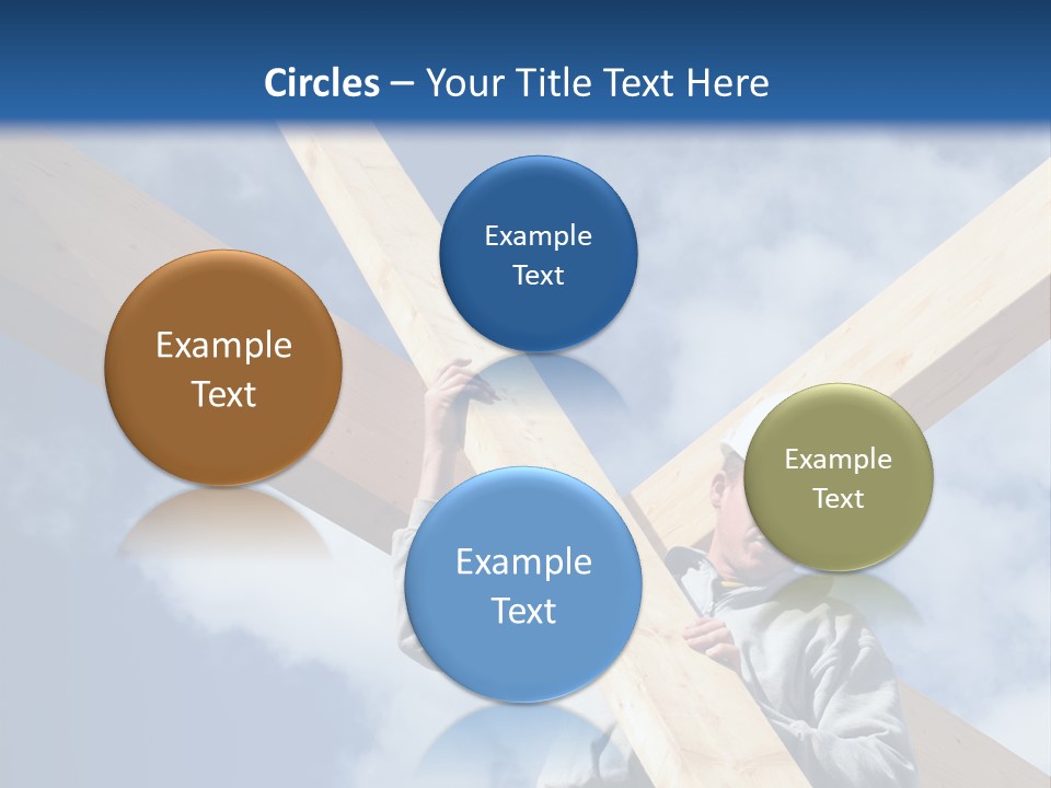 Male Workman Wooden PowerPoint Template