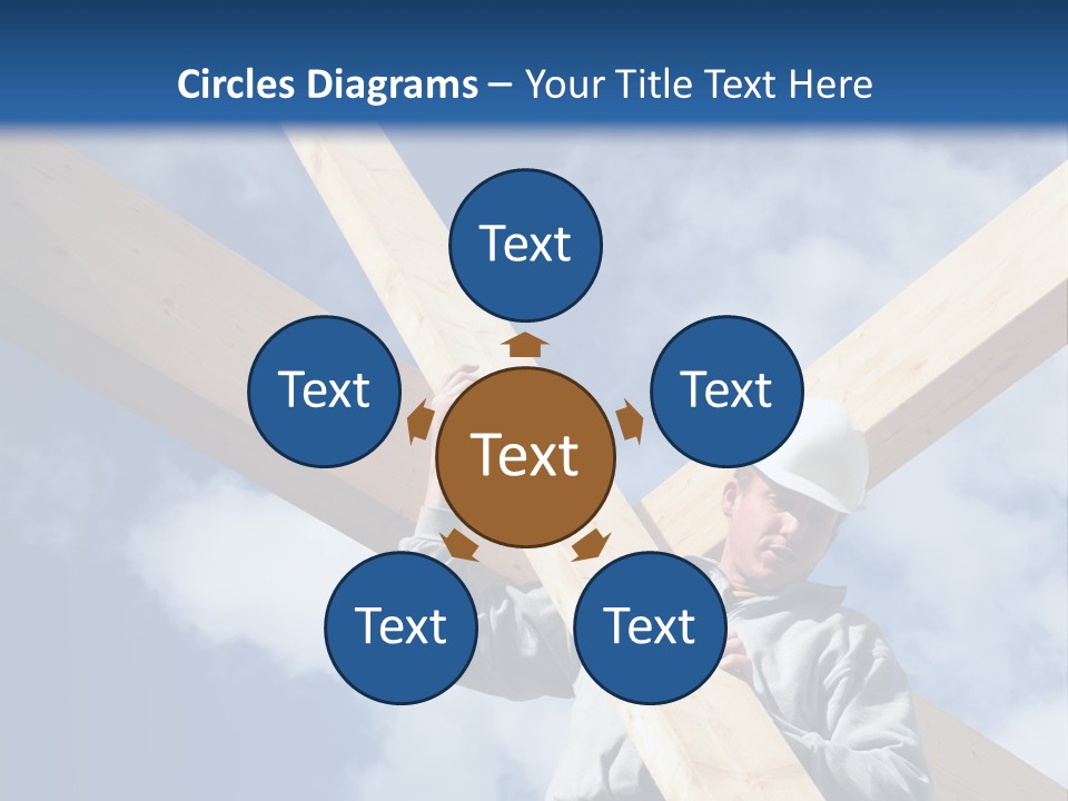 Male Workman Wooden PowerPoint Template