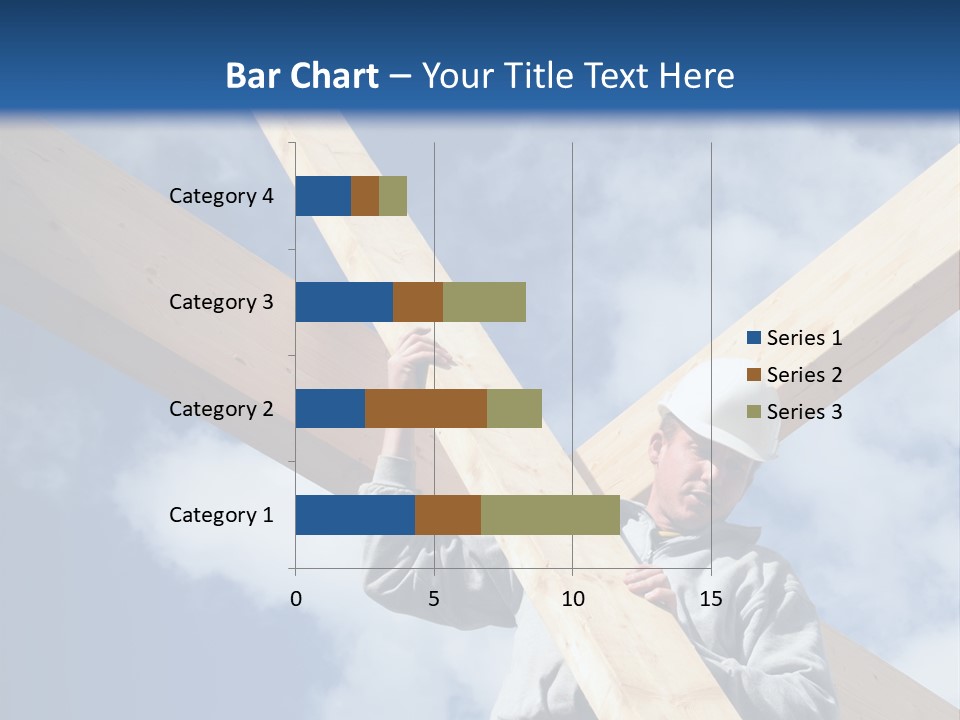 Male Workman Wooden PowerPoint Template
