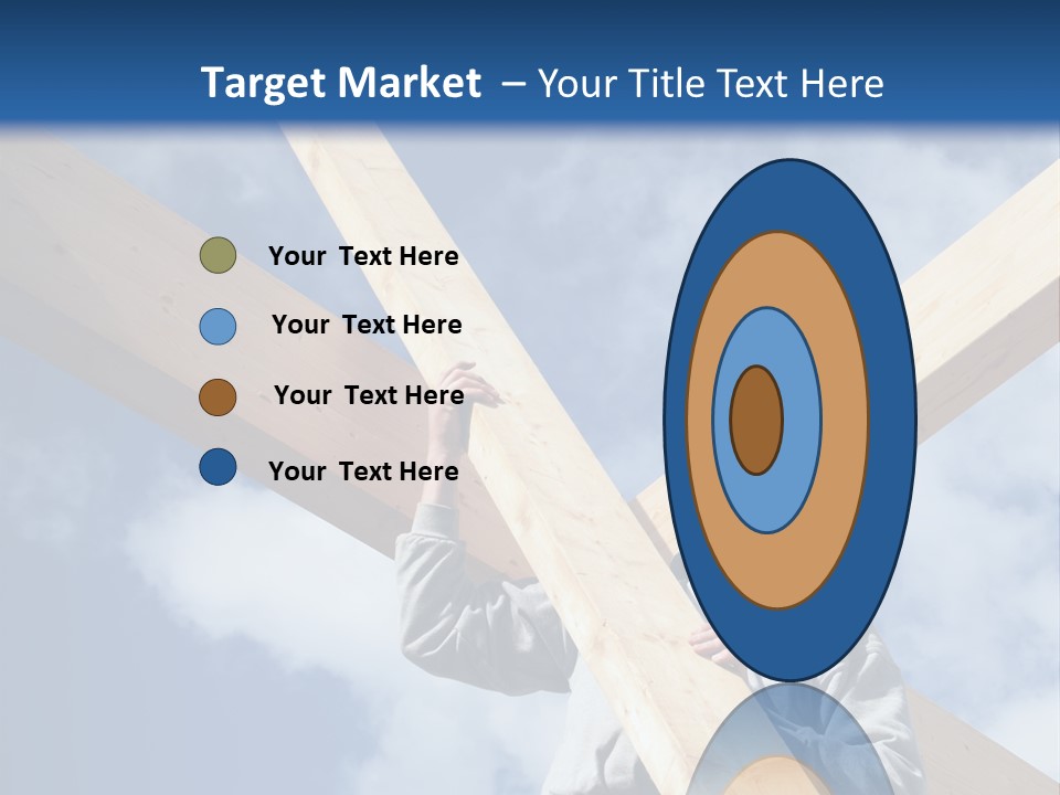 Male Workman Wooden PowerPoint Template