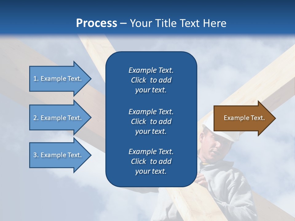 Male Workman Wooden PowerPoint Template
