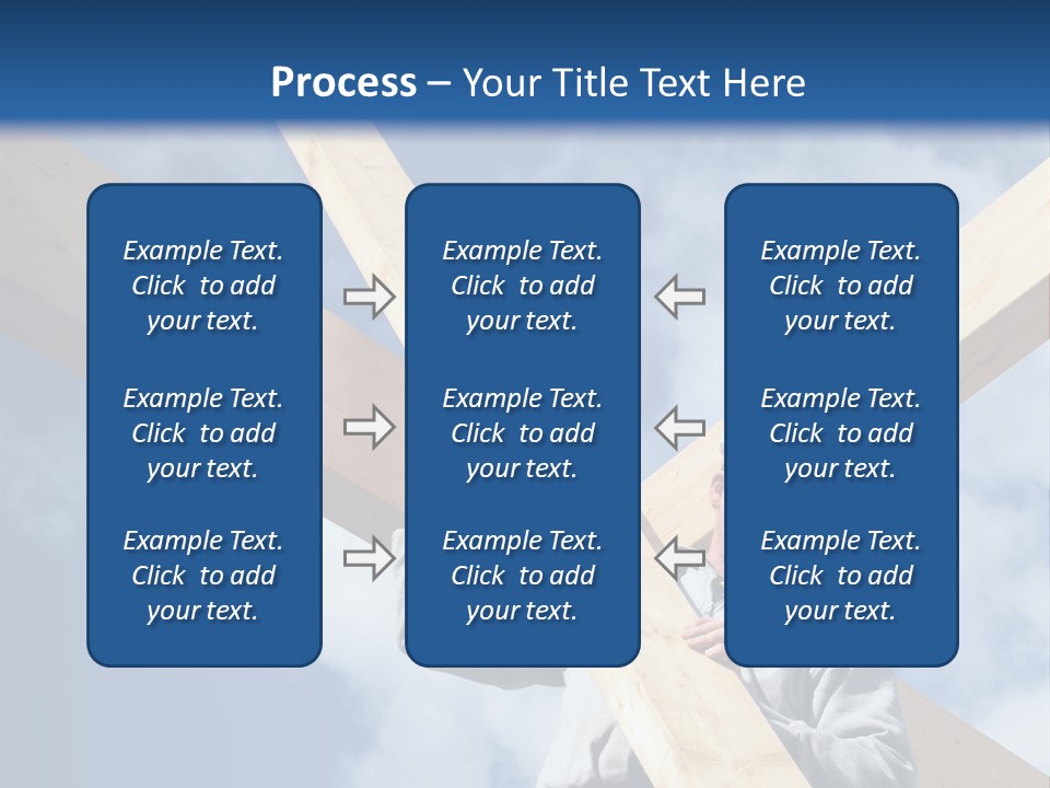 Male Workman Wooden PowerPoint Template
