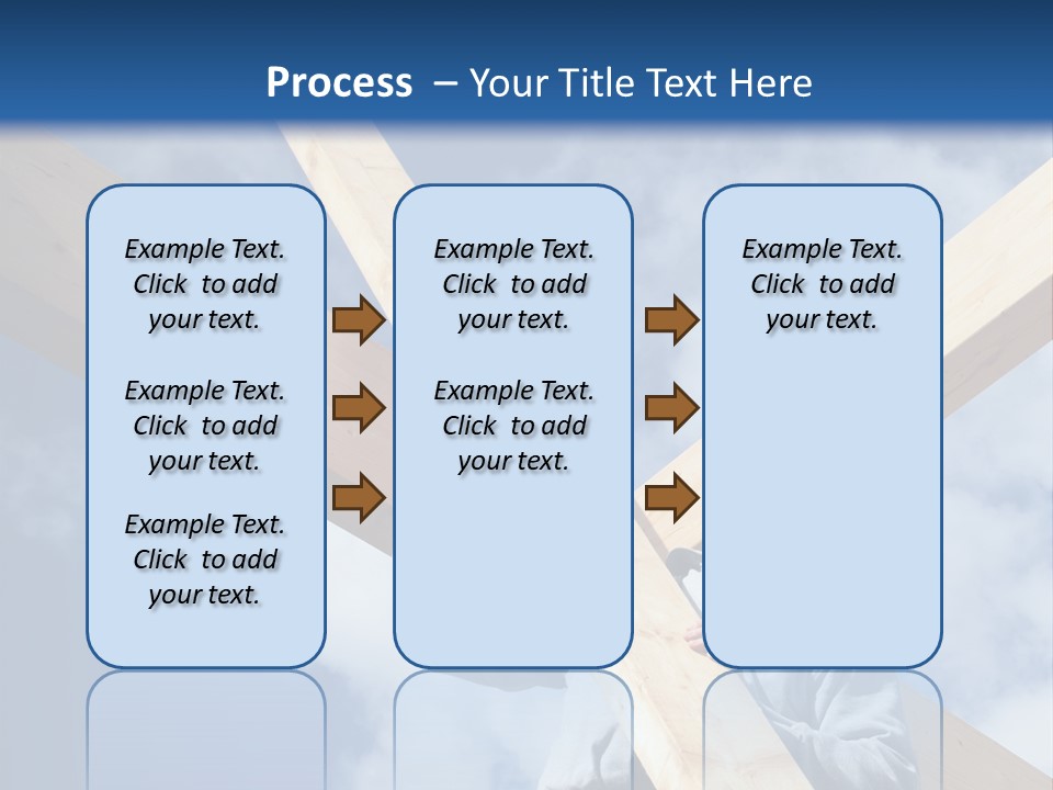 Male Workman Wooden PowerPoint Template
