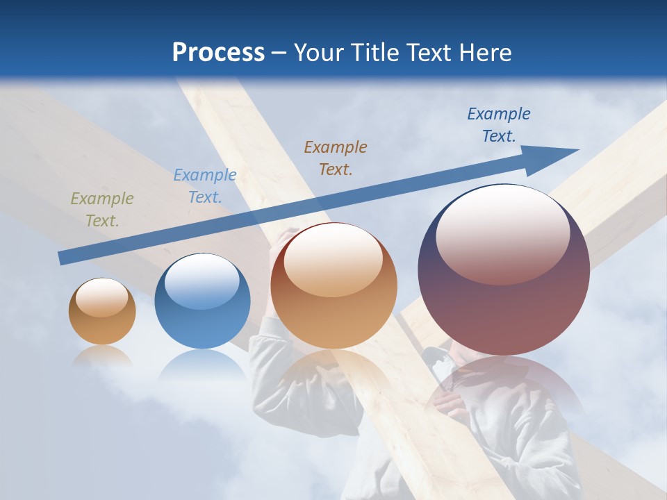 Male Workman Wooden PowerPoint Template
