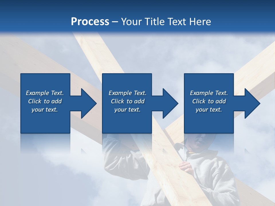 Male Workman Wooden PowerPoint Template