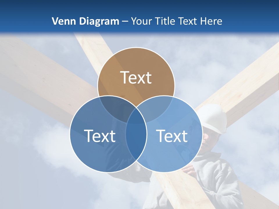 Male Workman Wooden PowerPoint Template