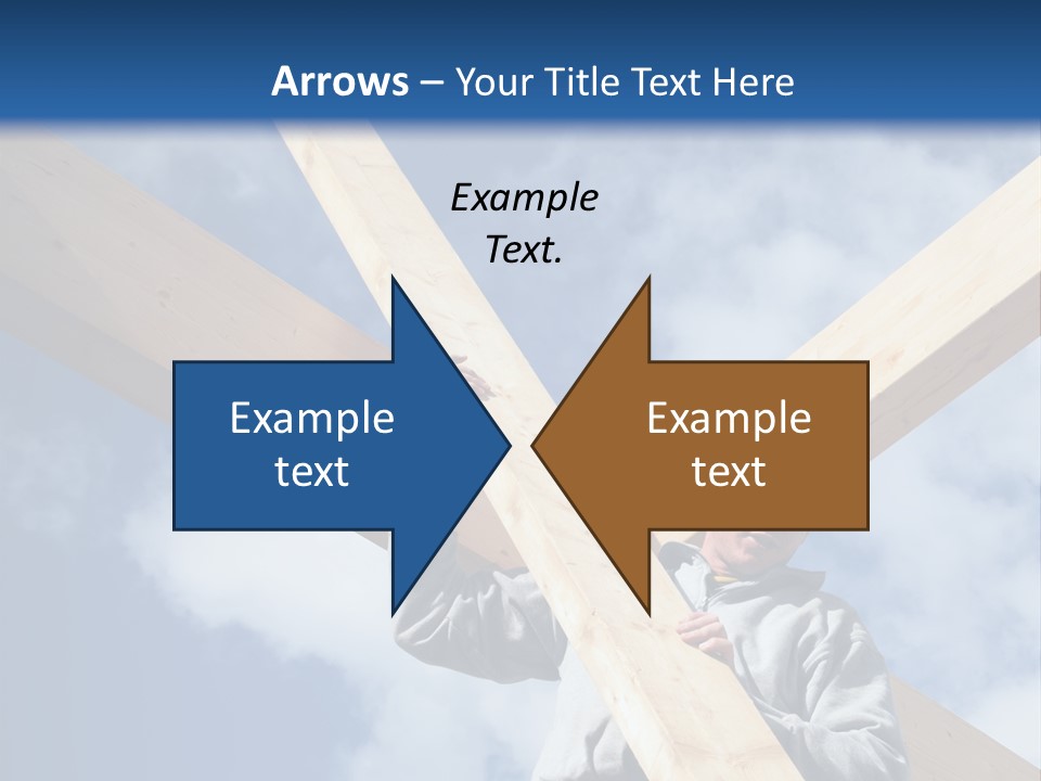 Male Workman Wooden PowerPoint Template