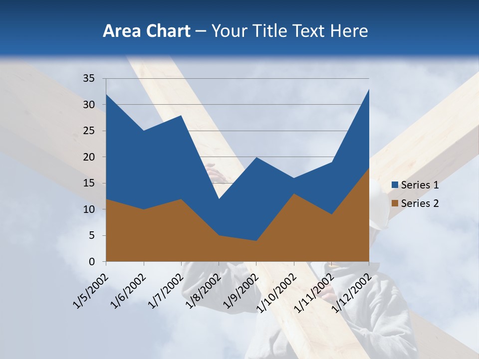 Male Workman Wooden PowerPoint Template
