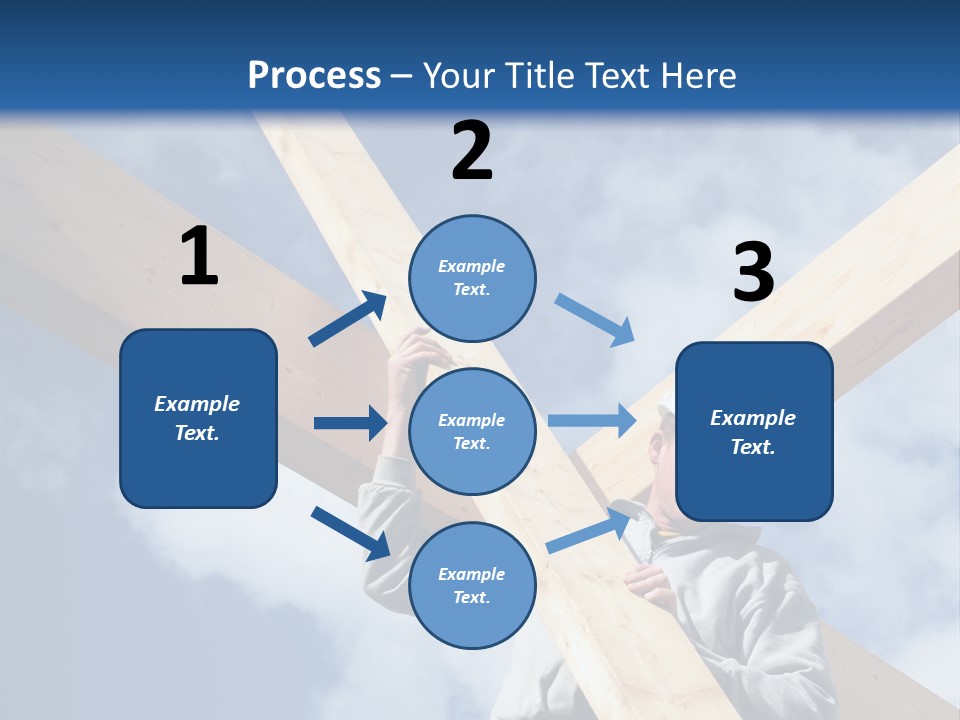 Male Workman Wooden PowerPoint Template