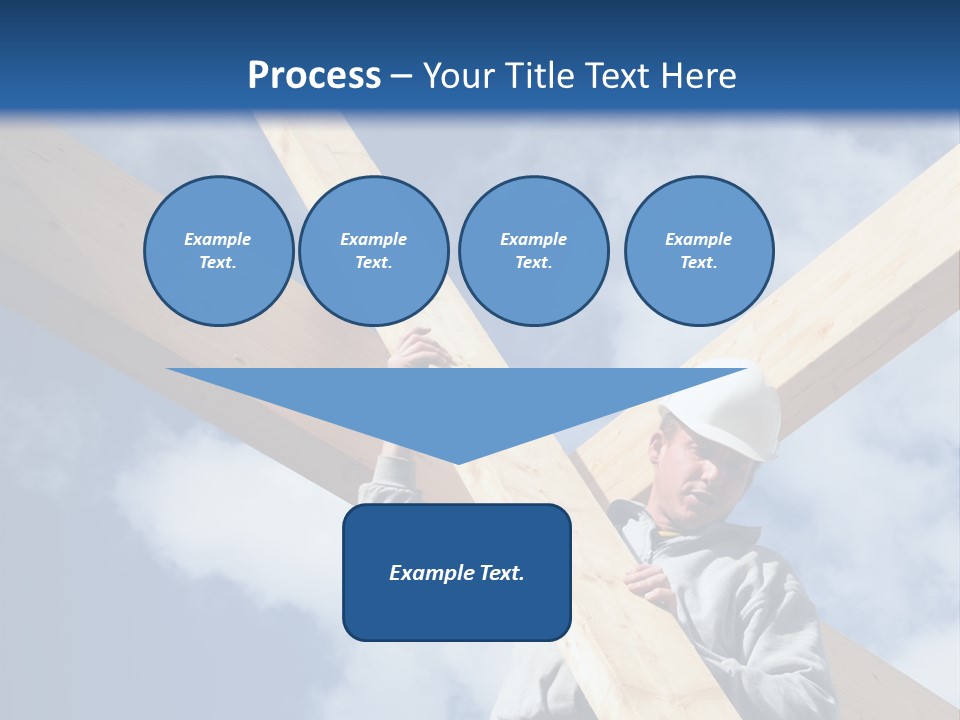 Male Workman Wooden PowerPoint Template