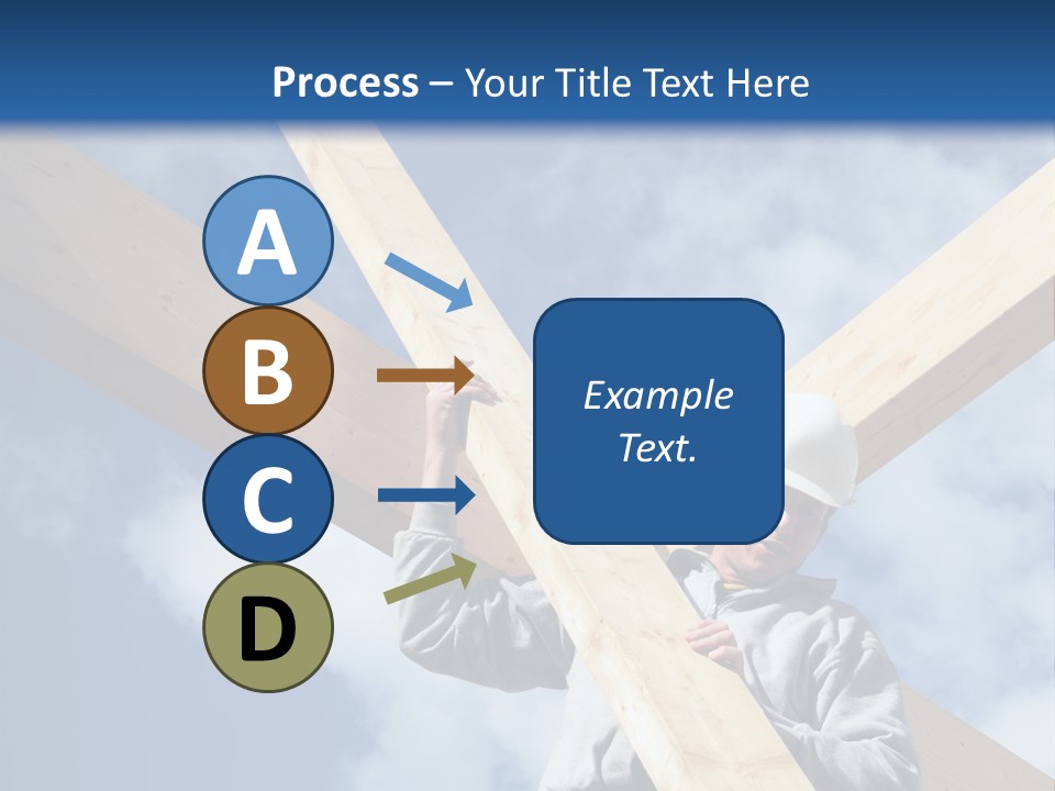 Male Workman Wooden PowerPoint Template