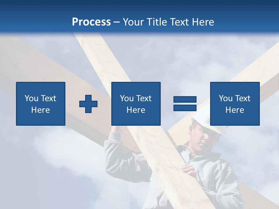 Male Workman Wooden PowerPoint Template