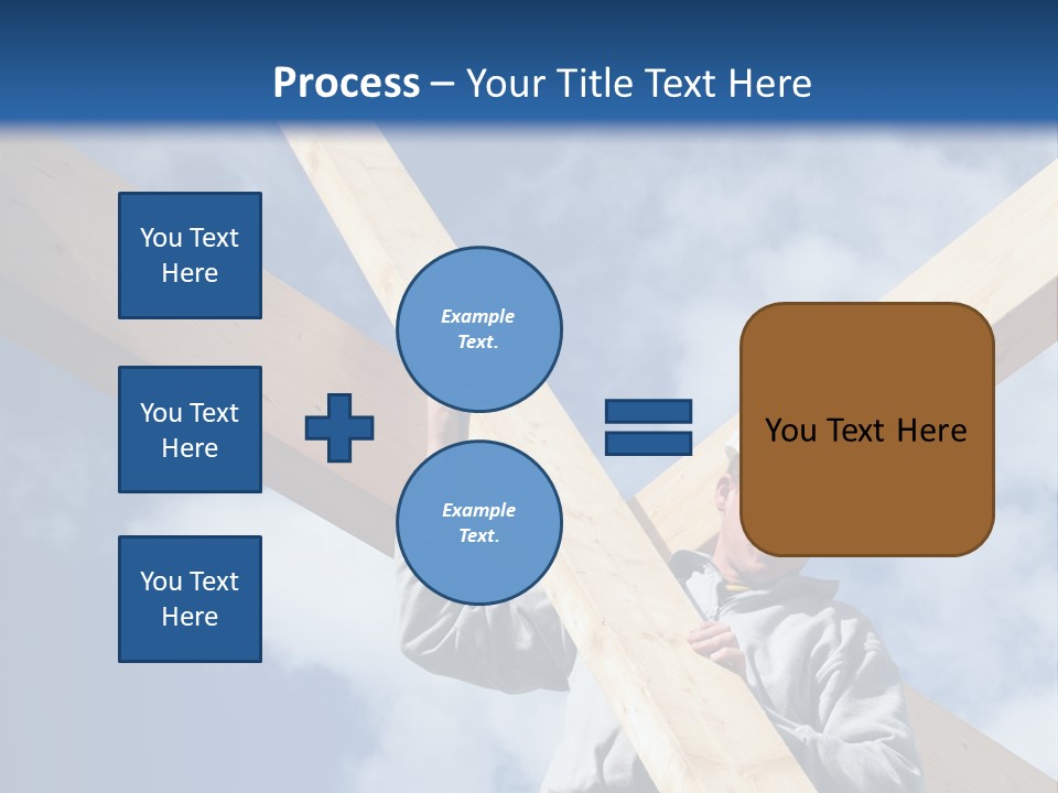 Male Workman Wooden PowerPoint Template