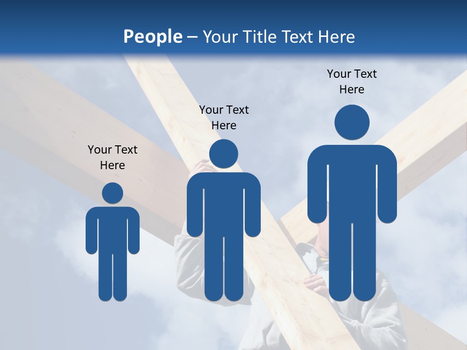 Male Workman Wooden PowerPoint Template