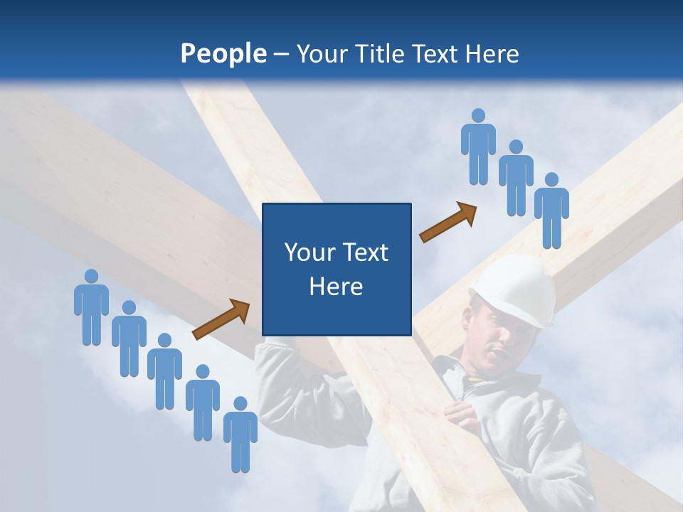 Male Workman Wooden PowerPoint Template