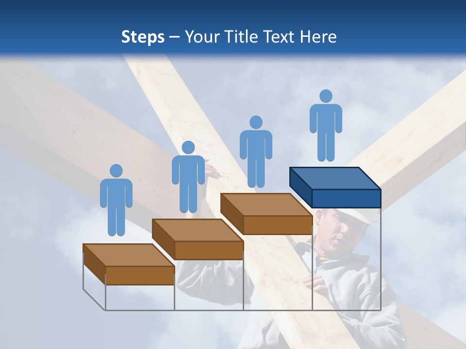 Male Workman Wooden PowerPoint Template