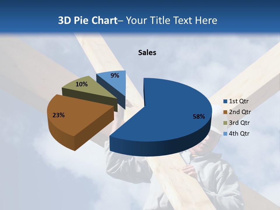 Male Workman Wooden PowerPoint Template