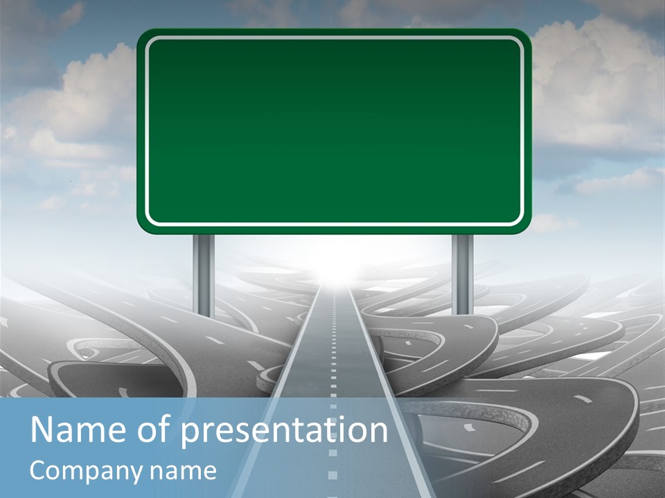 Perspective Succeeding Choosing PowerPoint Template