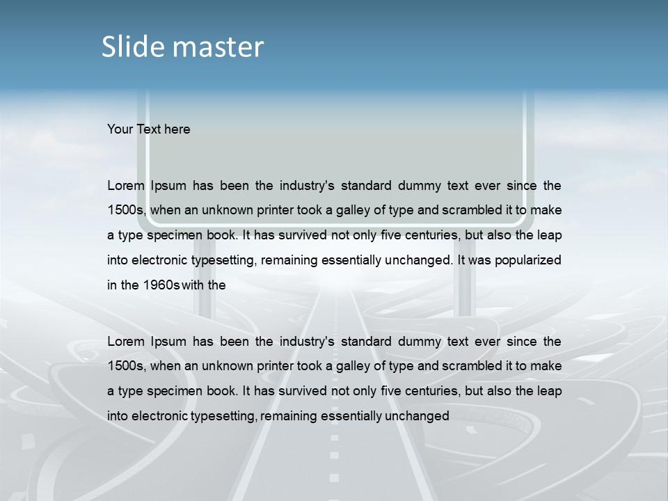 Perspective Succeeding Choosing PowerPoint Template