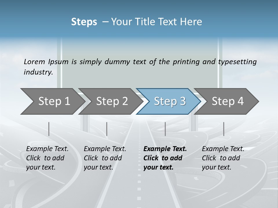 Perspective Succeeding Choosing PowerPoint Template