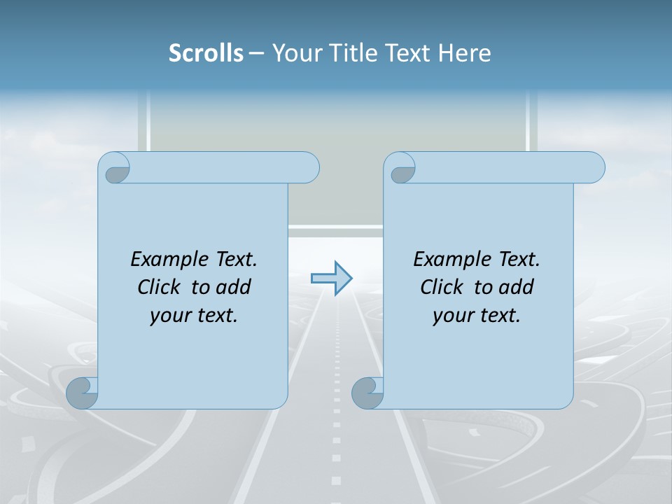 Perspective Succeeding Choosing PowerPoint Template