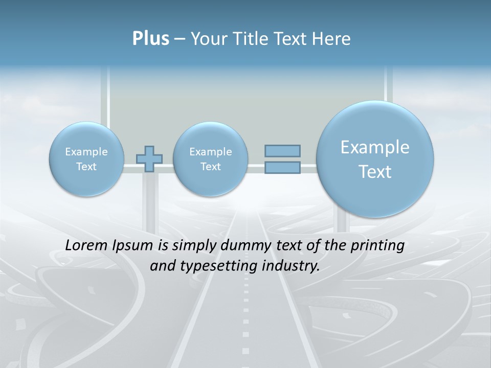 Perspective Succeeding Choosing PowerPoint Template