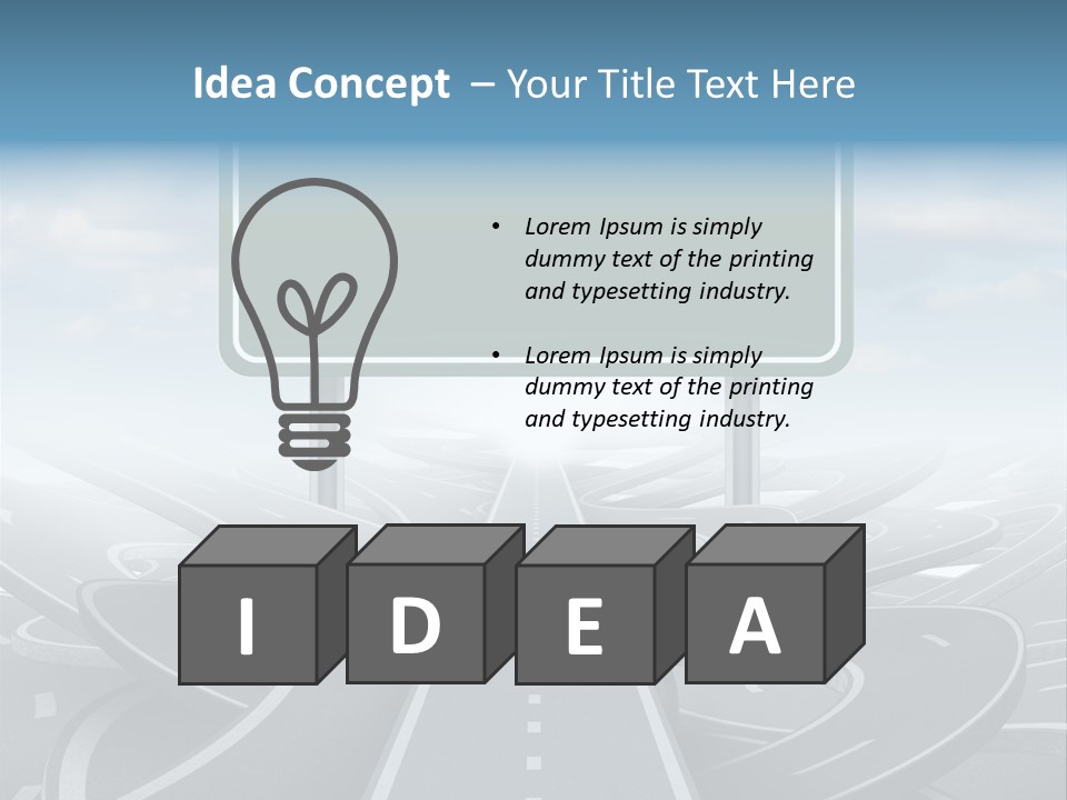 Perspective Succeeding Choosing PowerPoint Template