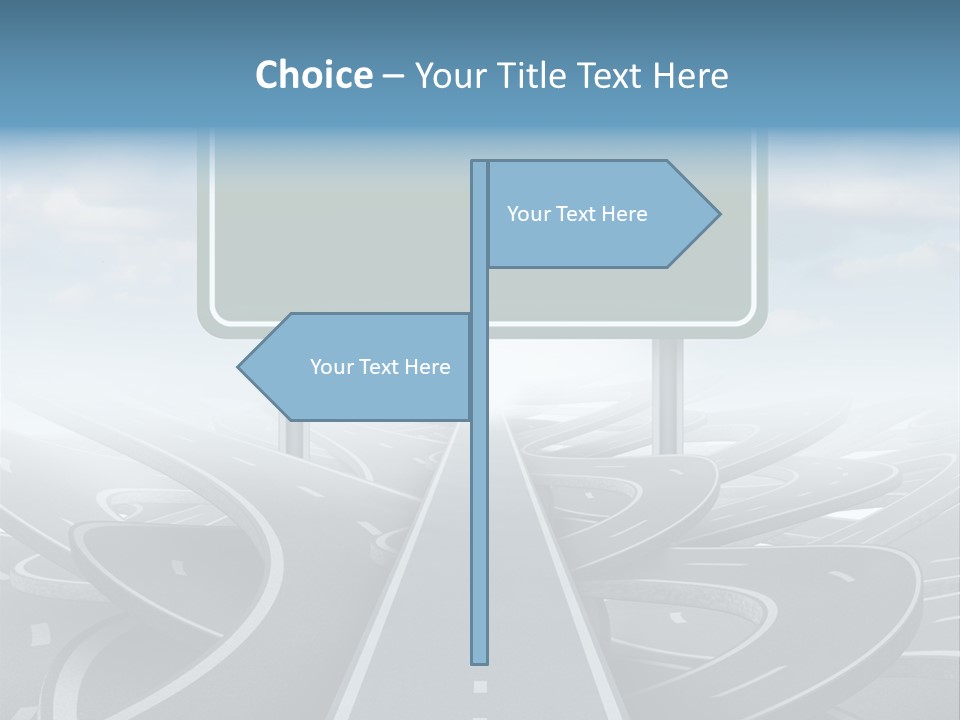 Perspective Succeeding Choosing PowerPoint Template