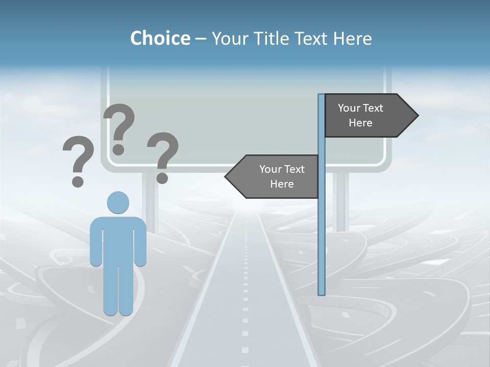Perspective Succeeding Choosing PowerPoint Template