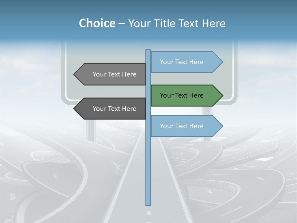 Perspective Succeeding Choosing PowerPoint Template