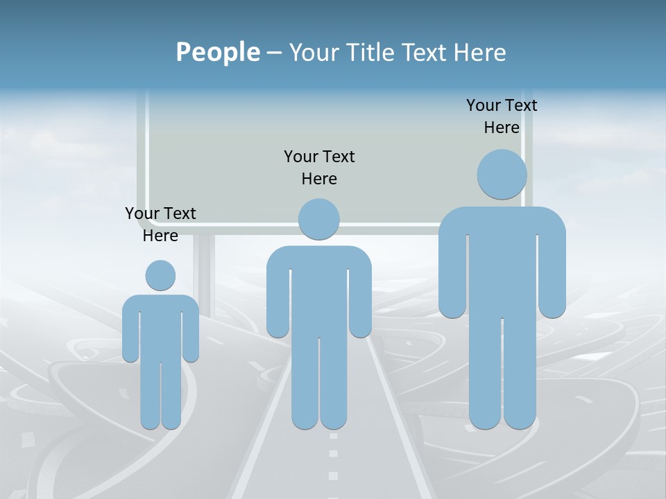 Perspective Succeeding Choosing PowerPoint Template