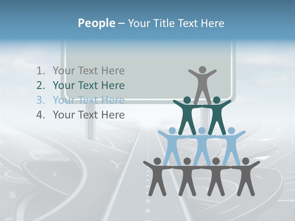 Perspective Succeeding Choosing PowerPoint Template