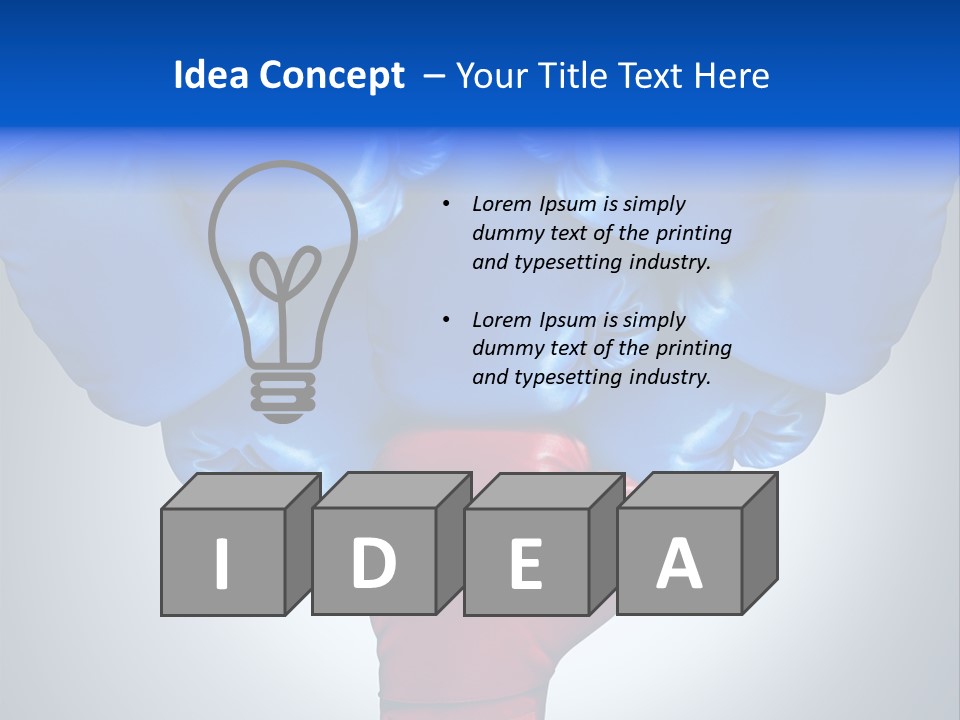 Boxer Challenge Imagination PowerPoint Template