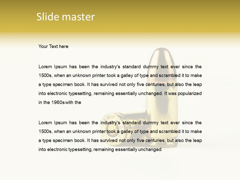 Live Millimeter Cartridge PowerPoint Template