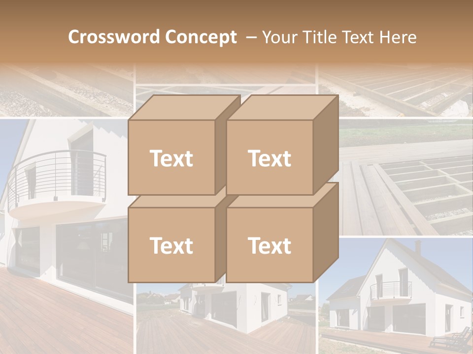 Construction Structure Pose PowerPoint Template