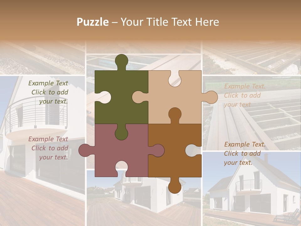 Construction Structure Pose PowerPoint Template