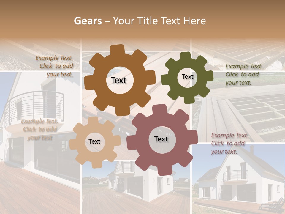 Construction Structure Pose PowerPoint Template