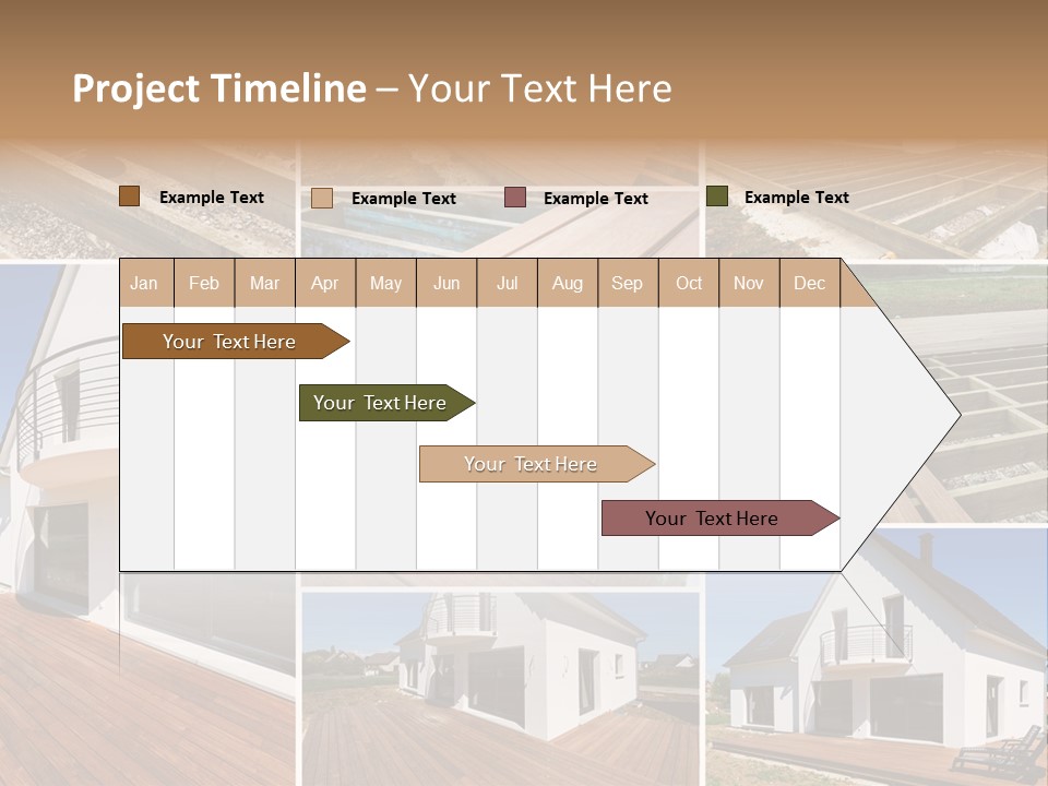 Construction Structure Pose PowerPoint Template