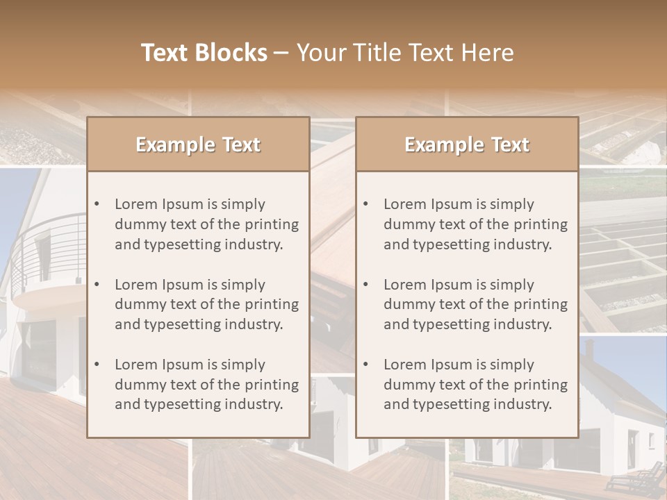 Construction Structure Pose PowerPoint Template