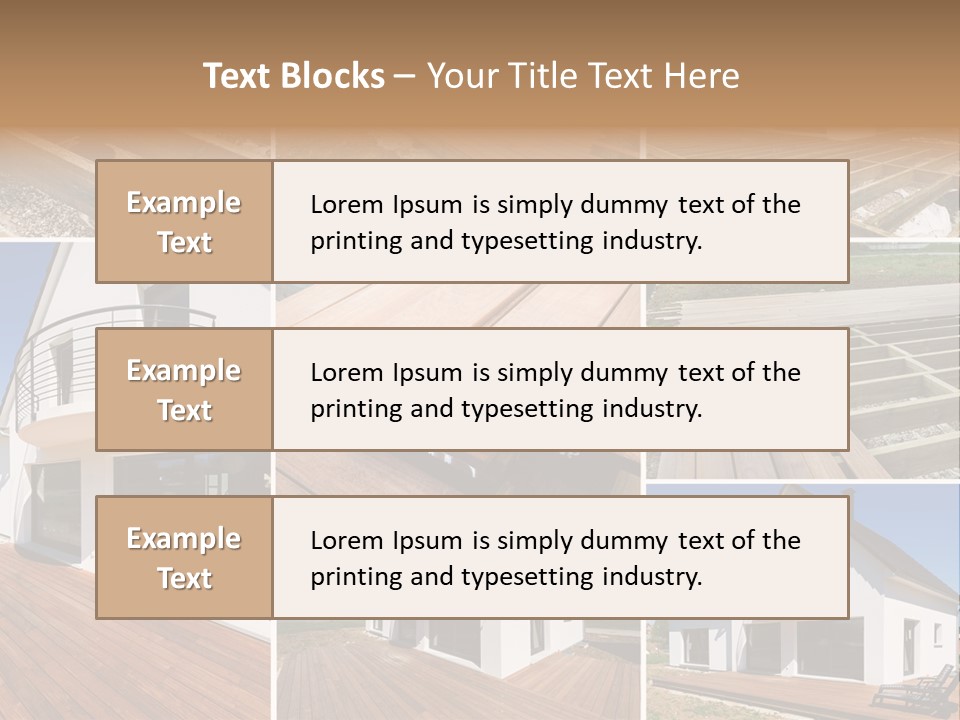 Construction Structure Pose PowerPoint Template