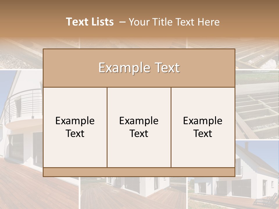 Construction Structure Pose PowerPoint Template