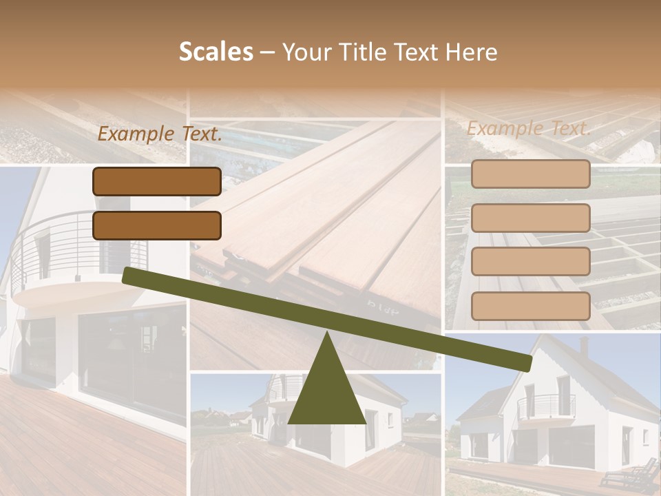 Construction Structure Pose PowerPoint Template