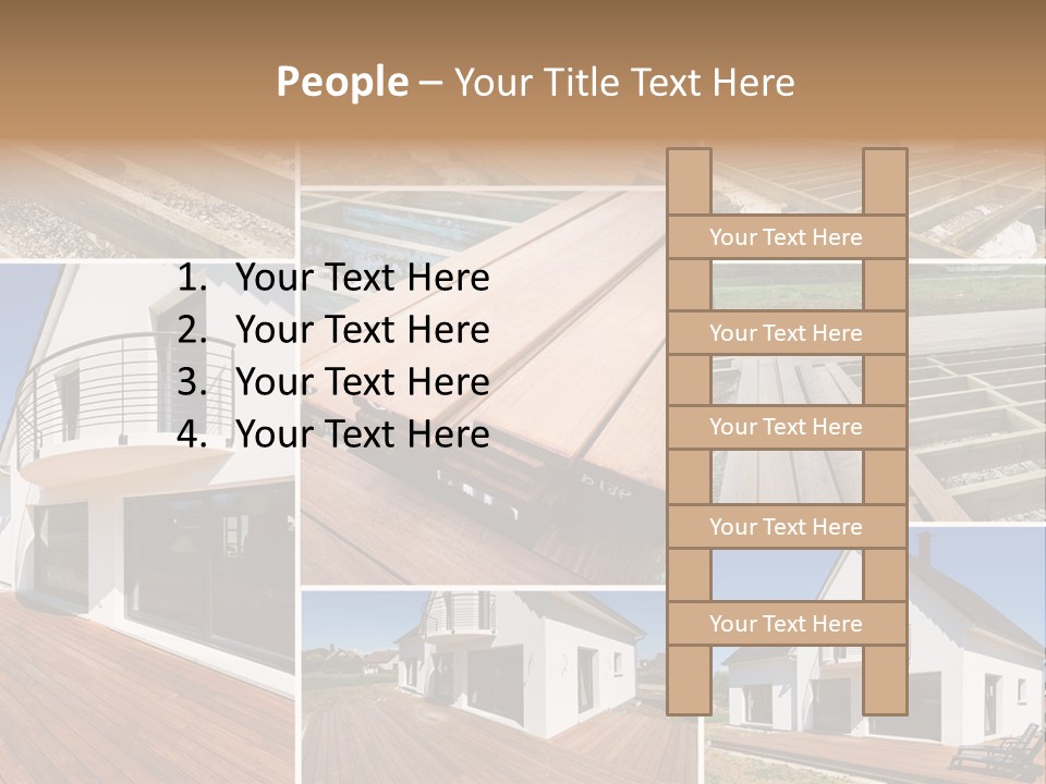Construction Structure Pose PowerPoint Template