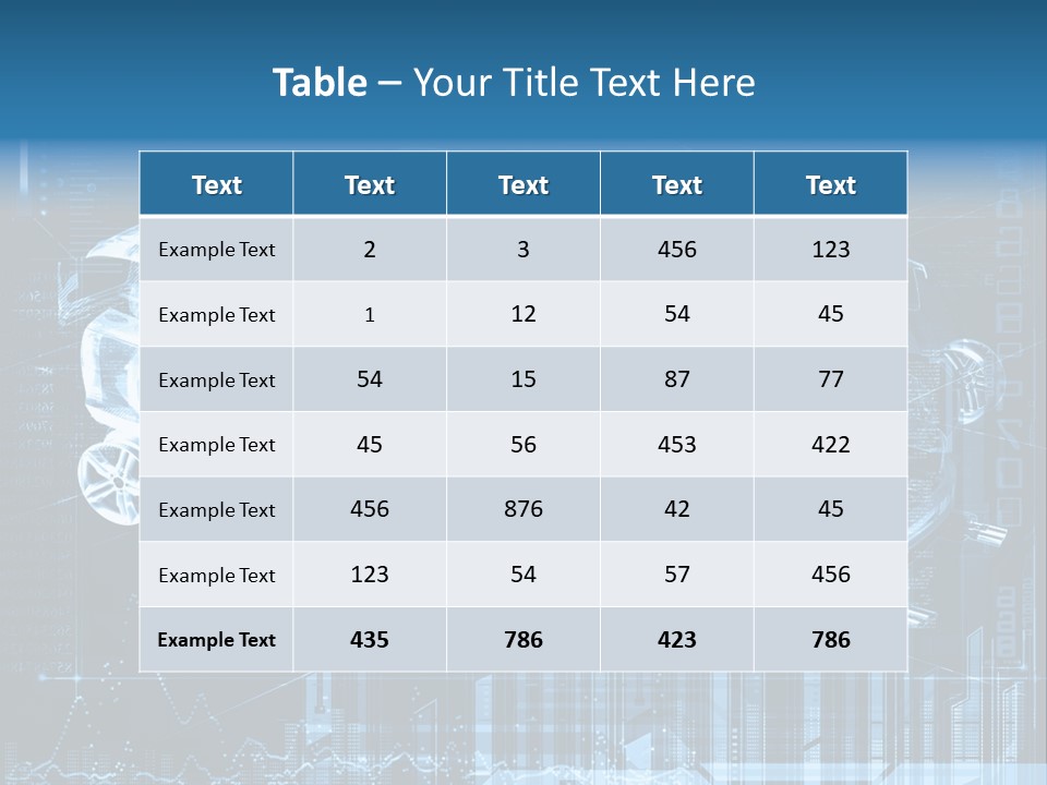 Seats Car Auto PowerPoint Template