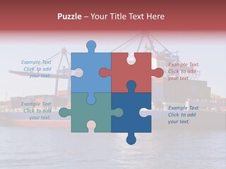 Deliver Unloading Blue PowerPoint Template