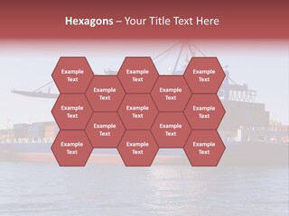 Deliver Unloading Blue PowerPoint Template