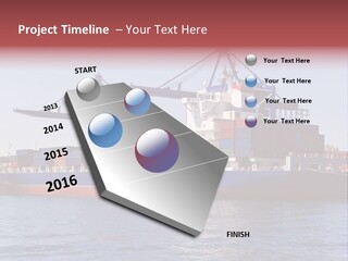 Deliver Unloading Blue PowerPoint Template