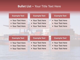 Deliver Unloading Blue PowerPoint Template