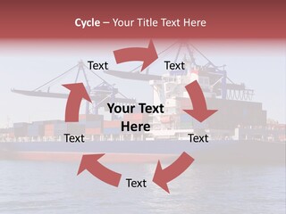 Deliver Unloading Blue PowerPoint Template